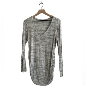 Motherhood Maternity Long-sleeve Shirts - pair (Gray & Black) Size Medium